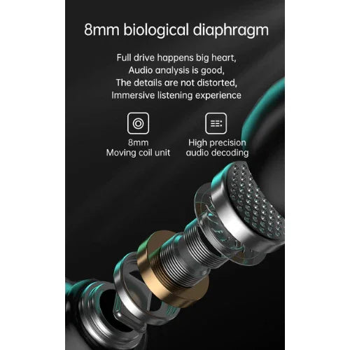Audio E10 Wireless Bluetooth 5.2 Earbud Rekaan Metalik Gred Profesional - Waranti 1 Tahun