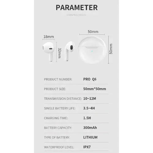Audio S1 AirPod Wireless TWS Bluetooth Ear Bud - 1 Year Warranty