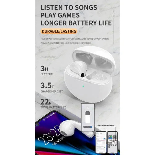 Audio S1 AirPod Wireless TWS Bluetooth Ear Bud - 1 Year Warranty