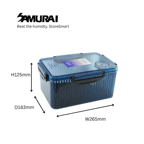 Dry Box F380 (Blue) With Free Silica Gel 1 Bottle(500g) and Silica Gel Clear Case