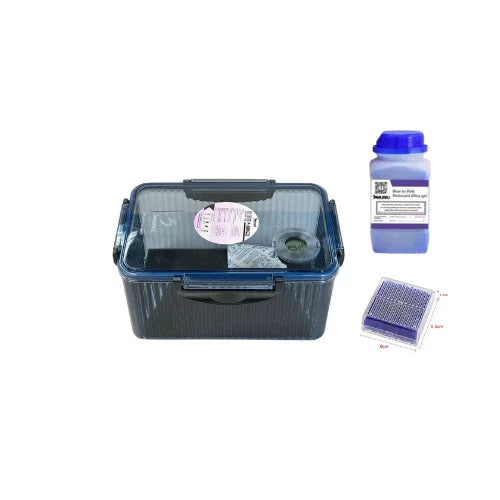 Samurai Dry Box F380 Pro Digital Humidity Meter with Free Blue Silica Gel and Silica Gel Clear Case