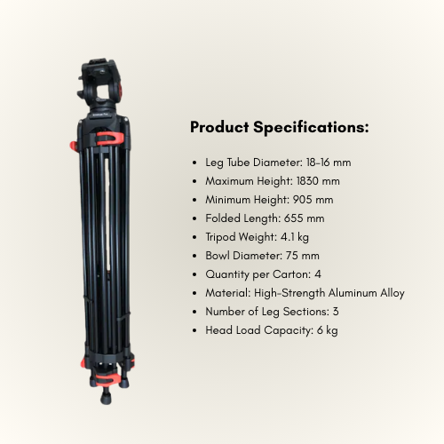 Samurai Professional Broadcast Plus Tripod