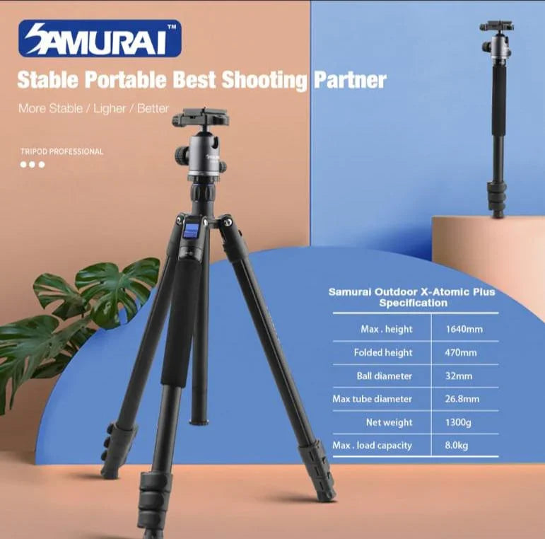 Professional Tripod Outdoor X-Atomic Plus - Free Air Duster (1)