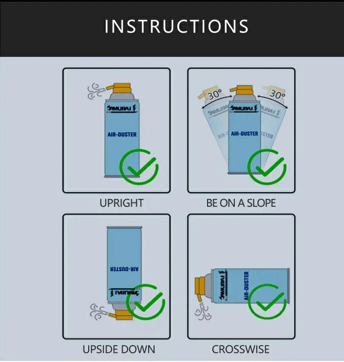 Multi-Function Compressed Air Duster - 1 Years Local Manufacturer Warranty