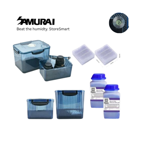 🎉 [7.7 SALE] Dry Box F380 pro + F580 pro (Blue) FREE 2 Bottle x 500g Silica Gel(Orange/Blue) and 2 Silica Gel Clear Case