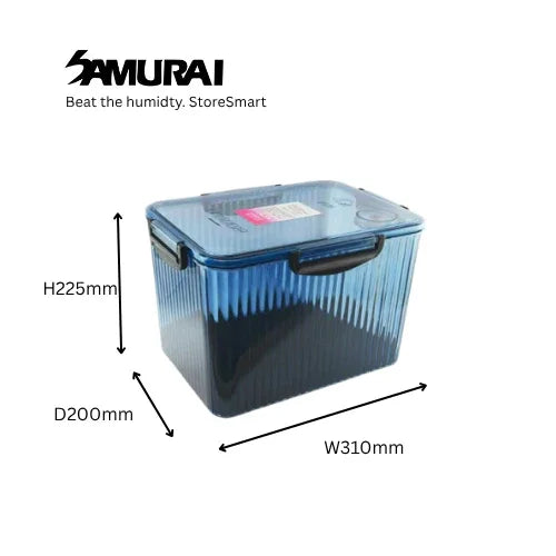 Dry Box F580 (Blue) With Free Silica Gel 1 bottle 500g and Silica Gel Clear Case