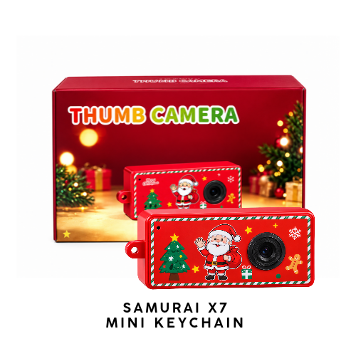 Samurai X7 Mini Keychain Camera Christmas Limited Edition