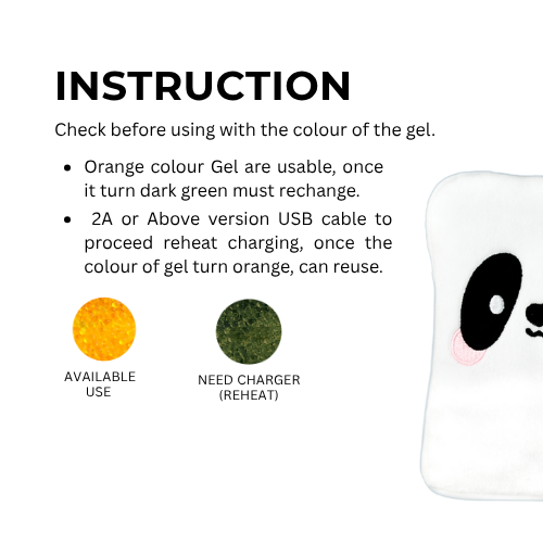 [7.7 Sales] Panda Design Pillow Gel- Rechargeable Dehumidifier