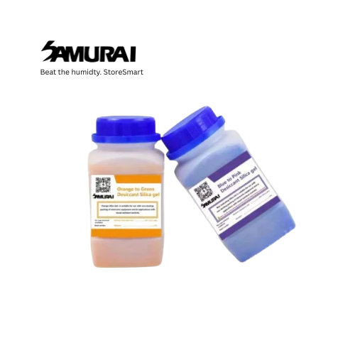 Samurai Silica Gel Bottle with Orange or Blue option. 
