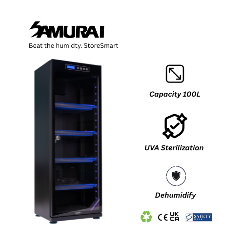 Samurai Dry Cabinet UVA-100L - 5 Years Manufacturer Warranty