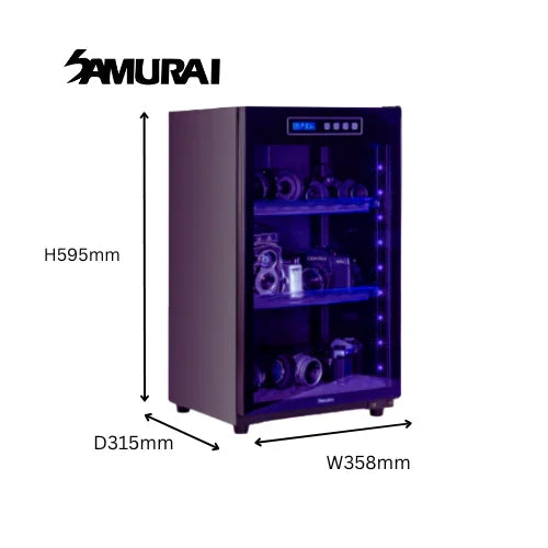 Samurai Dry Cabinet UVA-068 (60L) with UVA Sterilization - 5 Years Manufacturer Warranty