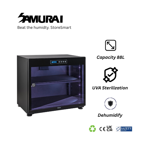 Samurai Dry Cabinet UVA88 - 5 Years Manufacturer Warranty