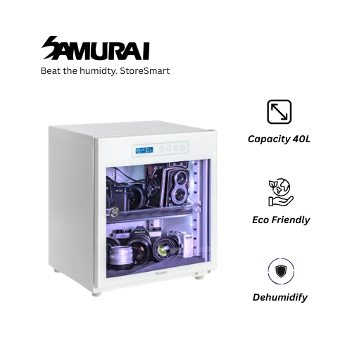 Samurai Dry Cabinet Artic White UVA-40 (40L) UVA Sterilization - 5 Years Manufacturer Warranty