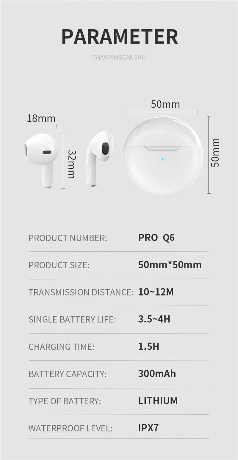 Audio S1 AirPod Wireless TWS Bluetooth Ear Bud - 1 Year Warranty