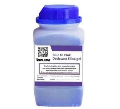 Desiccant Silical Gel (500g) with Free Clear Case- Blue/Orange